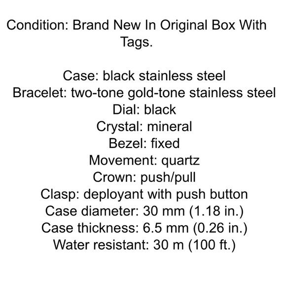 Bulova Futuro Diamond Two-Tone Black Dial Watch - Picture 5 of 5